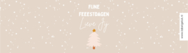 Blikje met wikkel | Fijne Feestdagen lieve jij | per 4