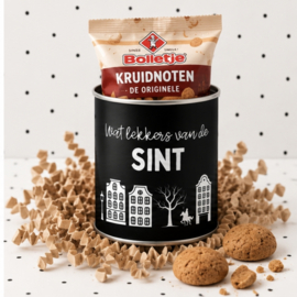 Blikje met wikkel | Wat lekkers van de Sint | per 4