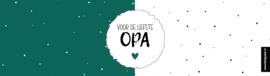 Blikje met wikkel | Voor de liefste Papa of Opa | per 4
