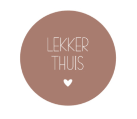 Onderzetter | LEKKER THUIS | 5 stuks