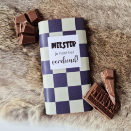 Chocoladewikkel |Meester je hebt het verdiend! (per 5)