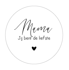 Onderzetter | MAMA JIJ BENT DE LIEFSTE | 5 stuks