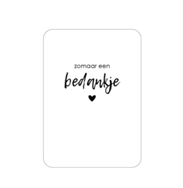 Kaart A6 | zomaar een bedankje (per 5)