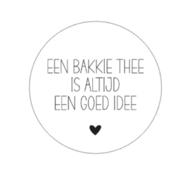 Onderzetter | EEN BAKKIE THEE | 5 stuks