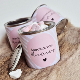 Blikje met wikkel | Speciaal voor Moederdag | per 4