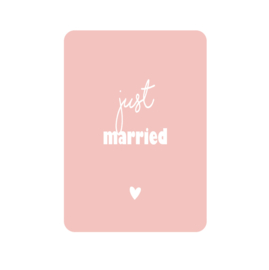Kaart A6 | just married (per 5)
