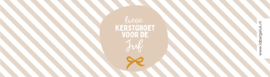 Blikje met wikkel | Lieve kerstgroet voor de Juf | per 4