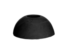 Kaarshouder beton | zwart (per 3)