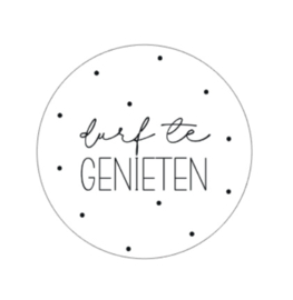 Onderzetter | DURF TE GENIETEN | 5 stuks