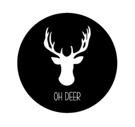 Muurcirkel | OH DEER | per stuk