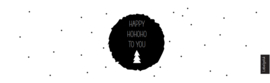 Blikje met wikkel | Happy Ho Ho Ho to you | per 4