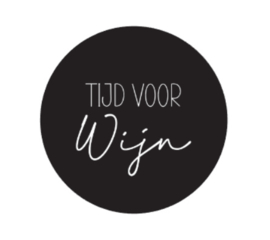 Onderzetter | TIJD VOOR WIJN | 5 stuks