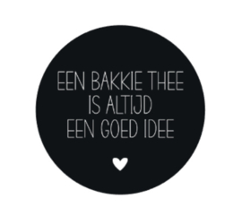 Onderzetter | EEN BAKKIE THEE | 5 stuks