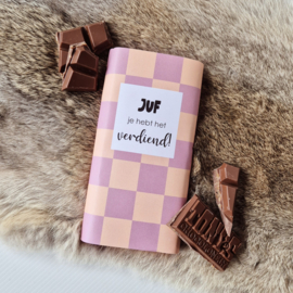 Chocoladewikkel |Juf je hebt het verdiend! (per 5)