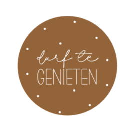 Onderzetter | DURF TE GENIETEN | 5 stuks