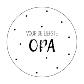 Onderzetter | Voor de liefsta OPA | 5 stuks