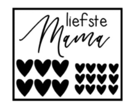 Moederdag DIY stickervel | liefste Mama/Oma (per 5)