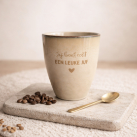 Labelgeluk mok | jij bent echt EEN LEUKE JUF