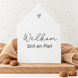 Huisje Forex | Welkom Sint en Piet | diverse kleuren | per stuk