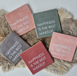 Tegel | happiness is the best makeup | 13x13cm