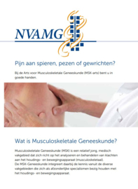 Patiënten folder NVAMG