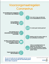 NVAMG Poster - voorzorgmaatregelen corona virus (A2)