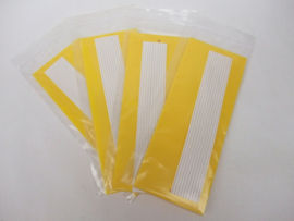 x 10 Vangplaat 10x25 geel papier