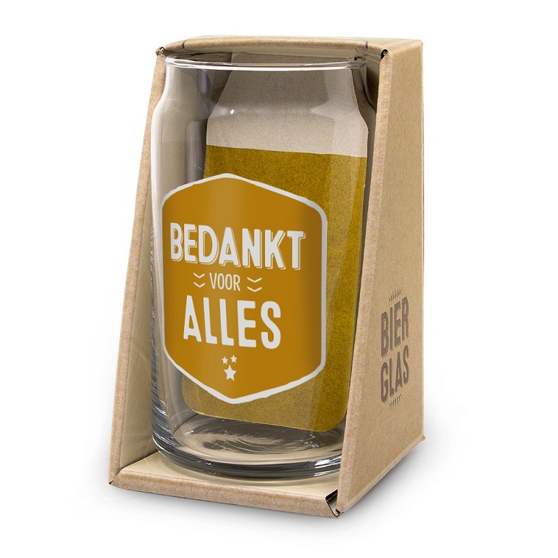 Bier glas - bedankt
