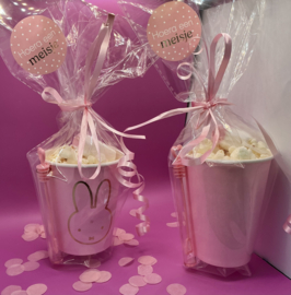 Geboorte beker - Roze