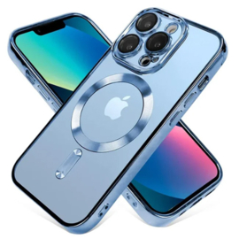 Magnetic Magsafe Lens Protection Case - iPhone 14 - Blauw