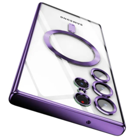 Magnetic Magsafe Lens Protection Case - Samsung S23 Plus - Paars