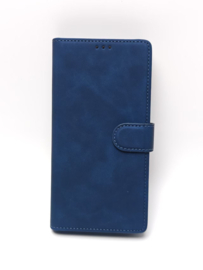 iPhone 17 Pro Max Suede High Quality Bookcase Blauw