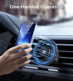 Wireless charging Car Holder with Cooling system Qi2