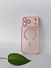 iPhone 17 Pro back cover sterke MagSafe / camera bescherming Roze