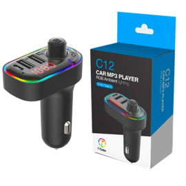 C12 Car MP3 Player 3.1A + Type C