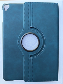Samsung Tab A9 / A11 Plus - 360 DRAAIBAAR CASE SUEDE - Blauw