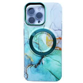 Magnetic Magsafe Print Case - iPhone 16 Plus - Groen