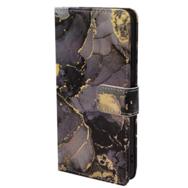 iPhone 11 Book Case Print - Marmer Wit