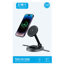 2 in 1 Wireless Magnetic Charger