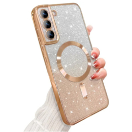 Magnetic Magsafe Glitter Case - Samsung A55 - Goud