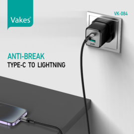 ANTI BREAK Kabel Type C naar Lightning 1m