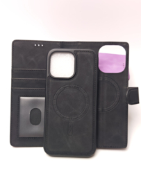 iPhone 17 Pro Suede High Quality Bookcase Zwart