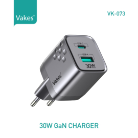 30W met 1 C type en 1 USB poort