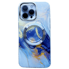 Magnetic Magsafe Print Case - iPhone 16 Plus - Blauw