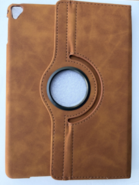 Samsung Tab A9 / A11 Plus - 360 DRAAIBAAR CASE SUEDE - Bruin