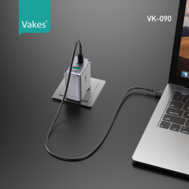 100W met 2 C type / 1 USB poort / 1 Micro Poort / Support Laptop