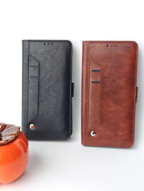 iPhone 17 Pro Boek hoesje met uitschuifbare pasjeshouder zwart