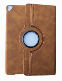 IPAD 10.9 / A16 360 DRAAIBAAR CASE SUEDE  - BRUIN