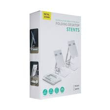 Folding desktop metal stand