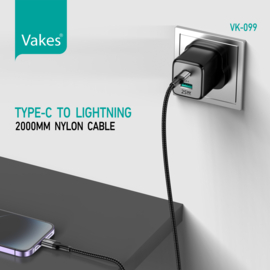 ANTI BREAK Kabel Type C naar Lightning 2m